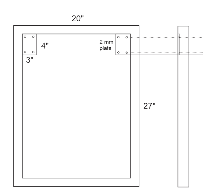 table leg dimensions